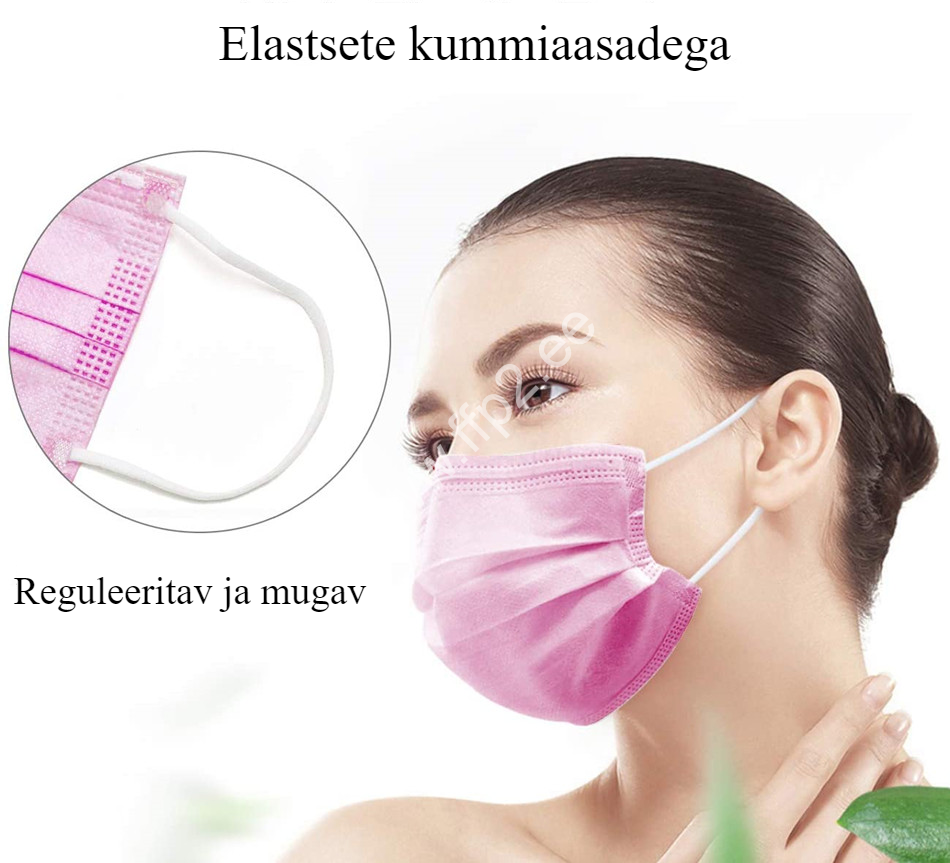 Ühekordsed 3-kihilised näomaskid