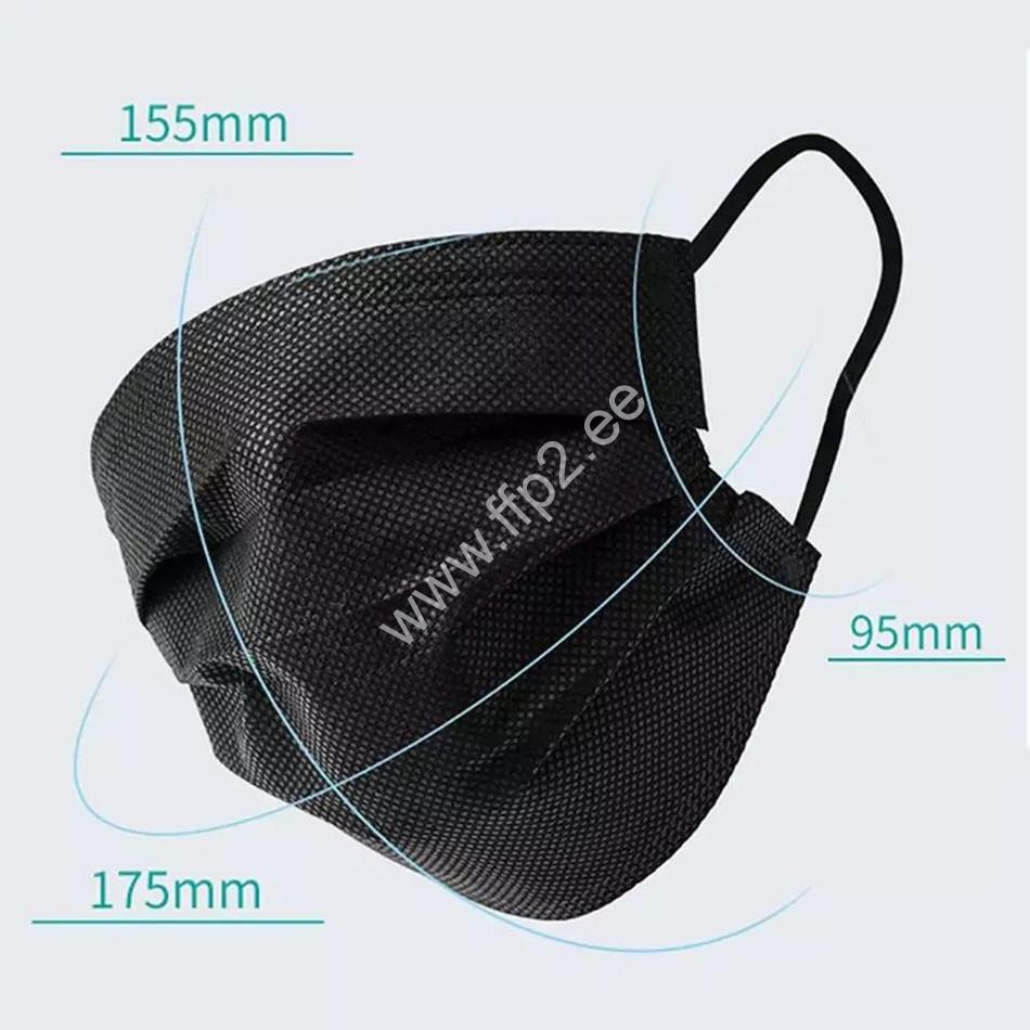 Ühekordsed 3-kihilised näomaskid